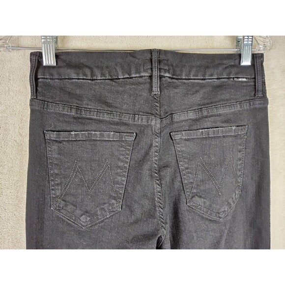 Mother High Waisted Looker Ankle Fray Glitter Racer Jeans Size 28 - Picture 5 of 5